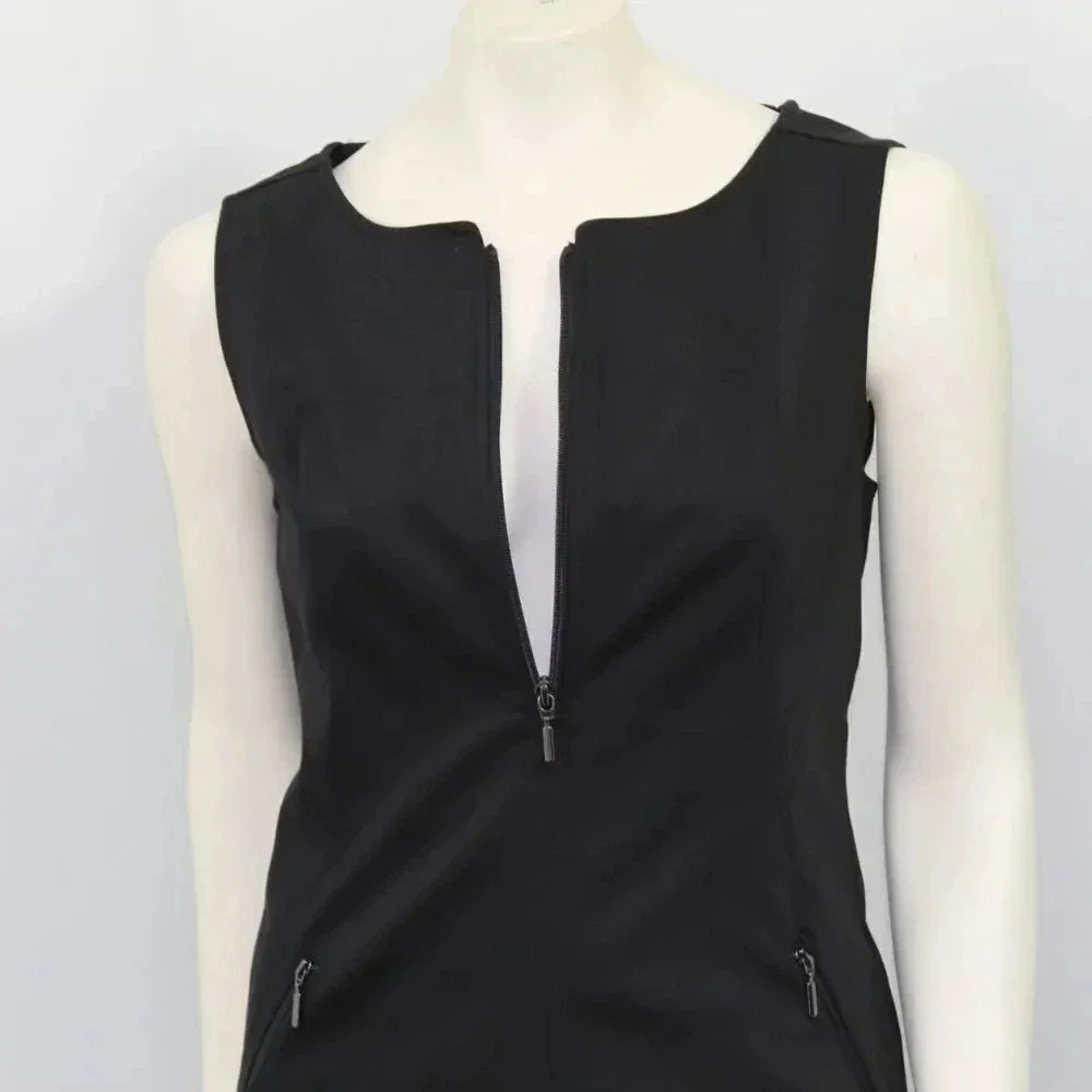 ETCETERA black zipper accent sheath dress